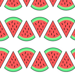 Graphic watermelon pattern for your design and background, fruit pattern