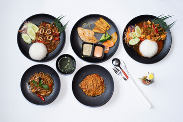 set of kinds of food