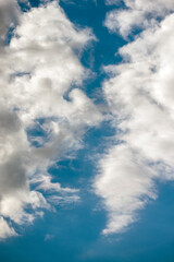 blue sky with clouds, nacka, sverige, sweden, stockholm