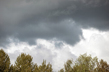 clouds over the field, nacka, sverige, sweden, stockholm