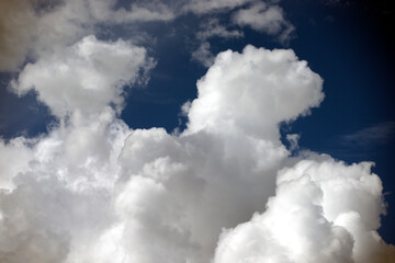 blue sky with clouds, nacka, sverige, sweden, stockholm