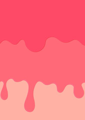 Melting ice cream, poster design template, tasty banner, vector illustration