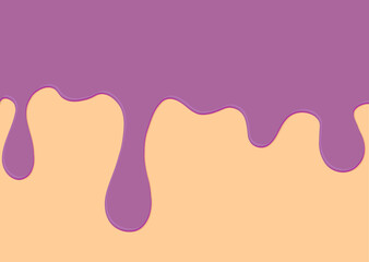 Melting ice cream, poster design template, tasty banner, vector illustration