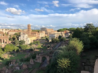 Obraz premium view of the roman forum city