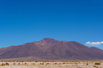 landscape with blue sky