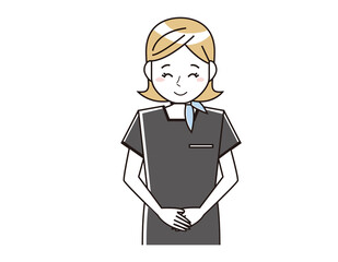 エステティシャンの女性のベクターイラスト