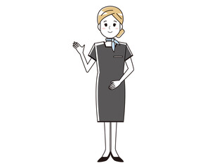 エステティシャンの女性のベクターイラスト