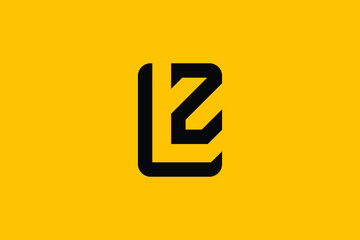 ZL logo letter design on luxury background. LZ logo monogram initials letter concept. ZL icon logo design. LZ elegant and Professional letter icon design on background. Z L LZ ZL - obrazy, fototapety, plakaty