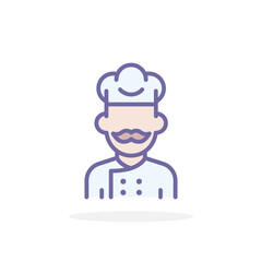 Chef icon in filled outline style.