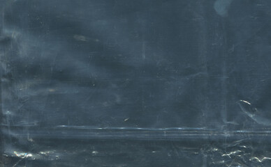 texture of black scratched polyethylene background
