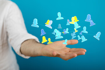 Unity group and teamwork concept remote