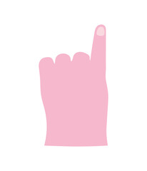 pink hand design