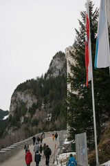 Naklejka premium climber on the top