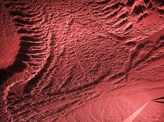 Abstract color dynamic background with lighting effect. Fractal wavy. Fractal art