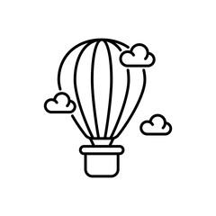 air balloon vector icon style illustration. EPS 10 File