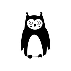 Owl design vector on white background, bird. Animal. Wildlife. Vector illustration