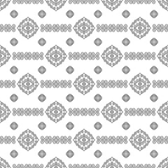 Traditional chinese, japanese, asian vector seamless patterns.