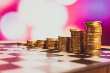 Various type of financial and investment in Bond market. i.e. ETFs, bonds, stocks, crypto currency Sustainable portfolio management, long term wealth management with risk diversification concept.