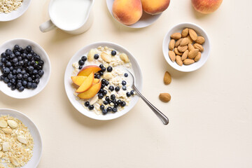 Oatmeal porridge in bowl