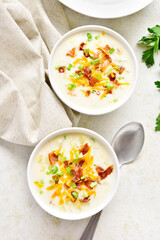 Creamy potato soup