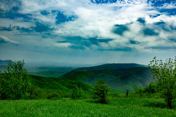 landscape with clouds