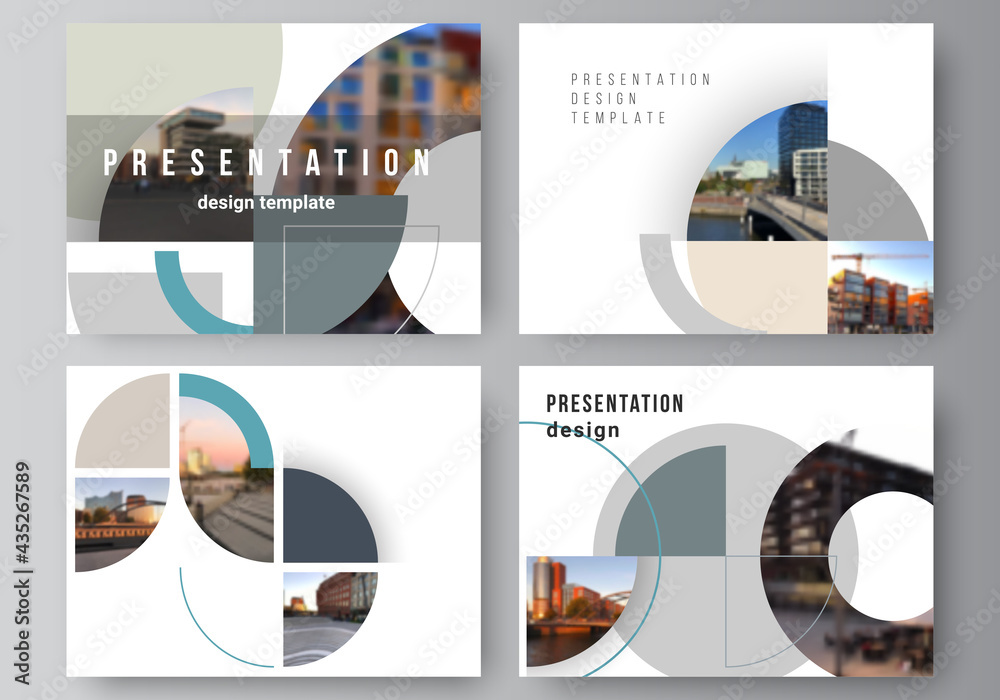Sticker vector layout of the presentation slides design business templates, multipurpose template for presen
