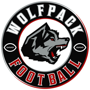 Wolfpack football circular logo