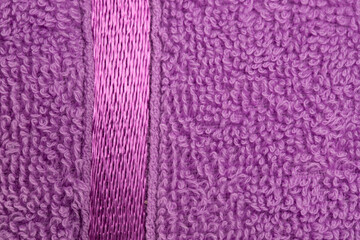 terry bath towels made of cotton, isolate for clipping on a white background