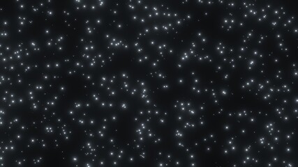 3d render of stars in the night sky  imitation 
