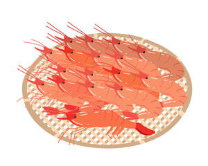 ホッコクアカエビ（甘えび）　ざる　線無し