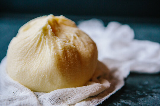 Ball of homemade butter