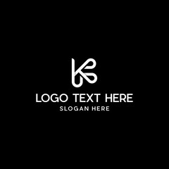 Fototapeta premium Letter K Minimalist Logo Design