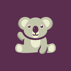 Animal Koala Vector Logo Design