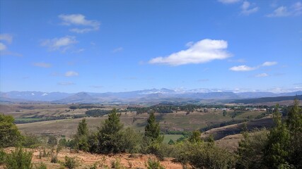 A view of the mountains at KZN, South Africa 