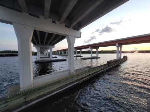Bridge at sunset