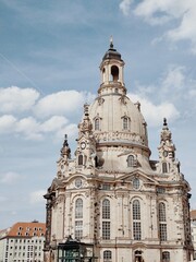 Fototapeta na wymiar Top of a church in Dresden