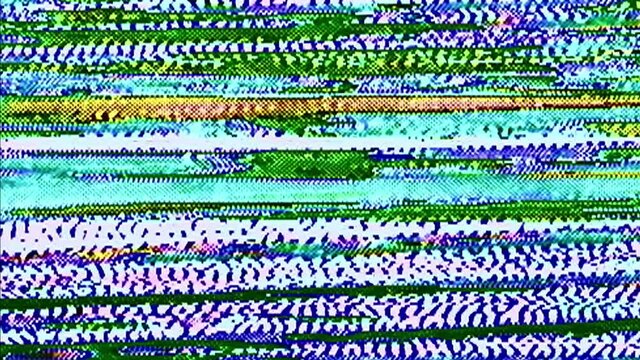 Analog Video Art Multicolored Abstract Shapes Signal Distortion