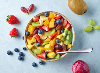 bowl of fresh fruit salad