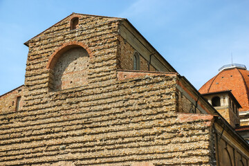Fototapeta premium Florence, Italy. Beautiful architecture of Basilica di San Lorenzo.