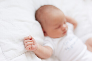 hand of a newborn baby