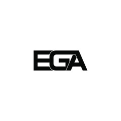 ega letter original monogram logo design