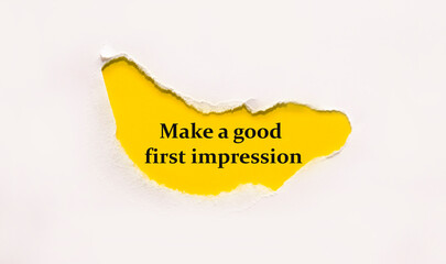 Make a good first impression on brown envelope