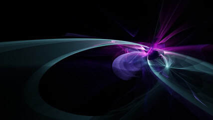 Colorful wave and ripple plasma of a supernova (3D Rendering)