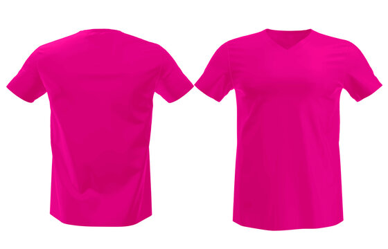 Pink T Shirt Mockups 3d