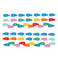 シンプルな魚のライン 線 デコレーション