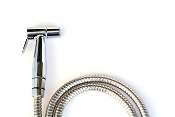 Toilet sprayer isolate on white background