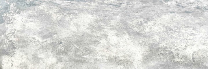 Panorama of White grey concrete texture, Rough cement stone wall, Surface of old and dirty outdoor building wall, Abstract nature seamless background
