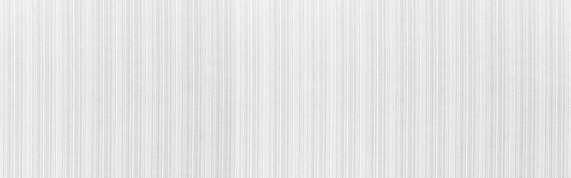 Panorama of White cotton fabric with stripes pattern and background seamless