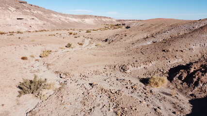 Vista de dron del Desierto de Atacama, Chile