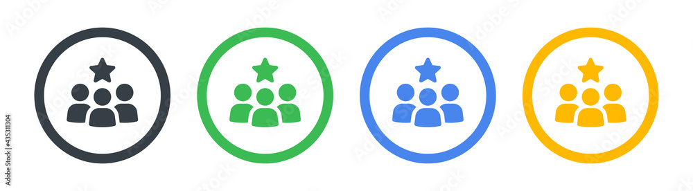 Poster Customer experience, satisfaction rating vector icon.